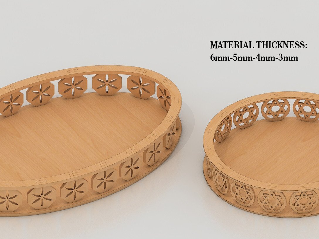 Intra απο ξύλο plywood  Χρώμα wenge 3mm-4mm πάχος - Σχέδιο δίσκου αρχείων κοπής με λέιζερ Cnc δίσκου Ellipse Δίασταση 30x20 cm INTRAFABR-91289398