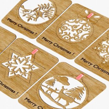 Intra απο ξύλο plywood  Χρώμα wenge 3mm-4mm πάχος - Enchanting Cottage Delights Laser-Cut Δίασταση 140x100 cm INTRAFABR-97011910 - Image 3