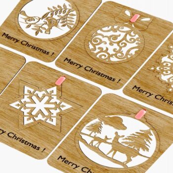 Intra απο ξύλο plywood  Χρώμα wenge 3mm-4mm πάχος - Enchanting Cottage Delights Laser-Cut Δίασταση 140x100 cm INTRAFABR-97011910 - Image 4