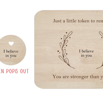 Intra απο ξύλο plywood  Χρώμα wenge 3mm-4mm πάχος - Σύμβολο Ενθάρρυνσης Δίασταση 20x20 cm INTRAFABR-97011919 - Image 1