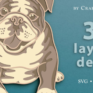 Intra απο ξύλο plywood  Χρώμα wenge 3mm-4mm πάχος - αποκοπής 3D Layer English Bulldog Δίασταση 30x20 cm INTRAFABR-117724892