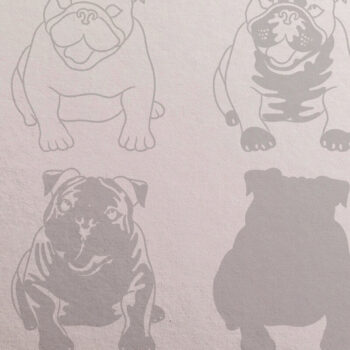 Intra απο ξύλο plywood Χρώμα wenge 3mm-4mm πάχος - αποκοπής 3D Layer English Bulldog Δίασταση 30x20 cm INTRAFABR-117724892 - Image 2