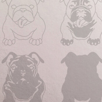 Intra απο ξύλο plywood Χρώμα wenge 3mm-4mm πάχος - αποκοπής 3D Layer English Bulldog Δίασταση 30x20 cm INTRAFABR-69697132 - Image 2