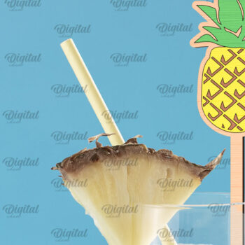 Intra απο ξύλο plywood  Χρώμα wenge 3mm-4mm πάχος - Δέσμη κοπής με λέιζερ με χαραγμένο Drink Topper Δίασταση 30x20 cm INTRAFABR-122558984 - Image 4