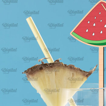 Intra απο ξύλο plywood  Χρώμα wenge 3mm-4mm πάχος - Δέσμη κοπής με λέιζερ με χαραγμένο Drink Topper Δίασταση 30x20 cm INTRAFABR-122558984 - Image 5