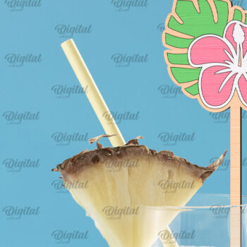 Intra απο ξύλο plywood  Χρώμα wenge 3mm-4mm πάχος - Δέσμη κοπής με λέιζερ με χαραγμένο Drink Topper Δίασταση 30x20 cm INTRAFABR-122558984 - Image 7