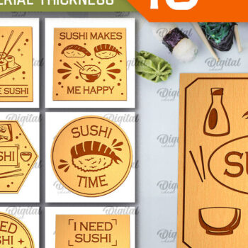 Intra απο ξύλο plywood  Χρώμα wenge 3mm-4mm πάχος - Δέσμη κοπής με λέιζερ με χαραγμένες σανίδες σούσι Δίασταση 30x20 cm INTRAFABR-96506775 - Image 1