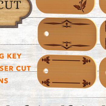 Intra απο ξύλο plywood  Χρώμα wenge 3mm-4mm πάχος - Μπρελόκ χαρακτικής για Δίασταση 4x4 cm INTRAFABR-96506864 - Image 1