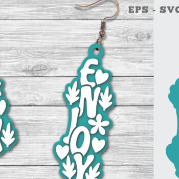 Intra απο ξύλο plywood  Χρώμα wenge 3mm-4mm πάχος - Απολαύστε Lasercut Earrings Δίασταση 3x3 cm INTRAFABR-96507081 - Image 1