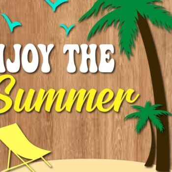 Intra απο ξύλο plywood  Χρώμα wenge 3mm-4mm πάχος - Απολαύστε το Summer Door Hanger Cut File Δίασταση 30x20 cm INTRAFABR-96507120 - Image 1