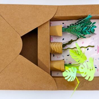 Intra απο ξύλο plywood  Χρώμα wenge 3mm-4mm πάχος - Πρότυπο κουτιού φακέλου Δίασταση 30x20 cm INTRAFABR-98048021 - Image 2