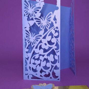 Intra απο ξύλο plywood  Χρώμα wenge 3mm-4mm πάχος - Φάκελος Διπλός Ανοιγόμενος SWEET SIXTEEN Δίασταση 20x20 cm INTRAFABR-98048091 - Image 1