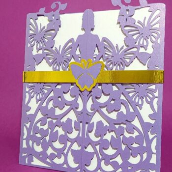 Intra απο ξύλο plywood  Χρώμα wenge 3mm-4mm πάχος - Φάκελος Διπλός Ανοιγόμενος SWEET SIXTEEN Δίασταση 20x20 cm INTRAFABR-98048091 - Image 2