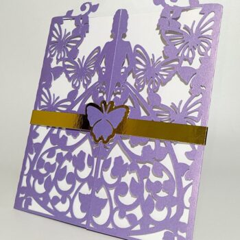 Intra απο ξύλο plywood  Χρώμα wenge 3mm-4mm πάχος - Φάκελος Διπλός Ανοιγόμενος SWEET SIXTEEN Δίασταση 20x20 cm INTRAFABR-98048091 - Image 6