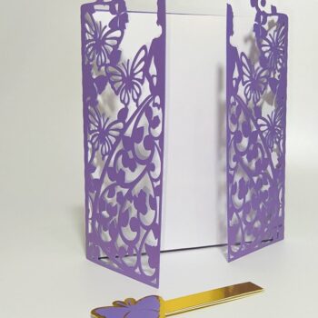 Intra απο ξύλο plywood  Χρώμα wenge 3mm-4mm πάχος - Φάκελος Διπλός Ανοιγόμενος SWEET SIXTEEN Δίασταση 20x20 cm INTRAFABR-98048091 - Image 8