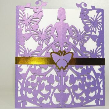 Intra απο ξύλο plywood  Χρώμα wenge 3mm-4mm πάχος - Φάκελος Διπλός Ανοιγόμενος SWEET SIXTEEN Δίασταση 20x20 cm INTRAFABR-98048091 - Image 9