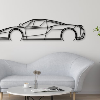 Intra απο ξύλο plywood  Χρώμα wenge 3mm-4mm πάχος - Διανυσματικό μοντέλο σχεδίασης Enzo Car Δίασταση 20x20 cm INTRAFABR-98047775 - Image 1