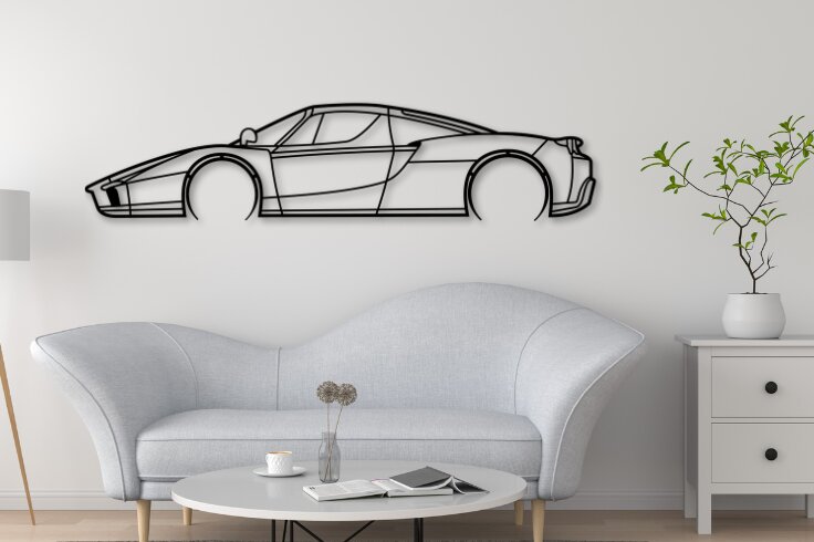 Intra απο ξύλο plywood  Χρώμα wenge 3mm-4mm πάχος - Διανυσματικό μοντέλο σχεδίασης Enzo Car Δίασταση 20x20 cm INTRAFABR-98047775