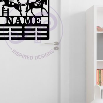 Intra απο ξύλο plywood  Χρώμα wenge 3mm-4mm πάχος - Ιππική Γυναίκα Κάτοχος Μεταλλίου Όνομα Δίασταση 30x20 cm INTRAFABR-100735932 - Image 3