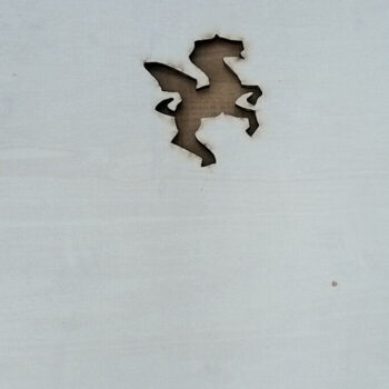 Intra απο ξύλο plywood Χρώμα wenge 3mm-4mm πάχος - Ιπτάμενο άλογο Escher Δίασταση 20x20 cm INTRAFABR-100735966 - Image 3