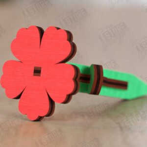 Intra απο ξύλο plywood  Χρώμα wenge 3mm-4mm πάχος - Eternal Flower | Ιδέα δώρου Δίασταση 20x20 cm INTRAFABR-100735702