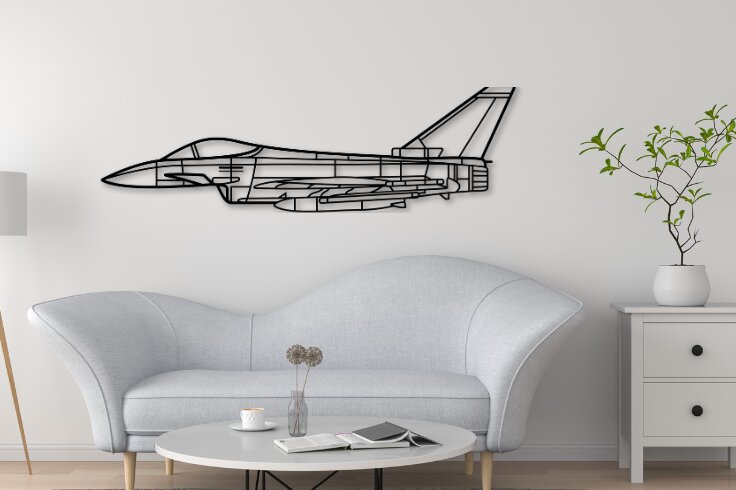 Intra απο ξύλο plywood  Χρώμα wenge 3mm-4mm πάχος - Αεροπλάνο Eurofighter Typhoon Δίασταση 20x20 cm INTRAFABR-100735633