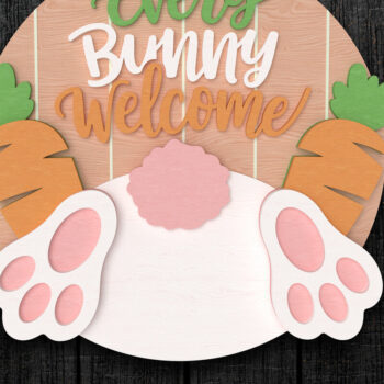 Intra απο ξύλο plywood  Χρώμα wenge 3mm-4mm πάχος - Κάθε λαγουδάκι καλωσορίζει το Πάσχα Δίασταση 30x20 cm INTRAFABR-95304518 - Image 1