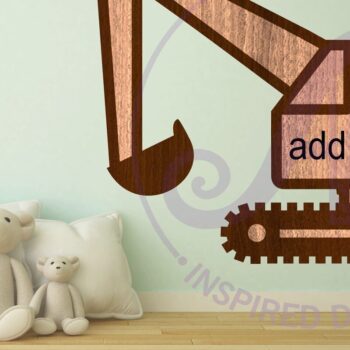 Intra απο ξύλο plywood Χρώμα wenge 3mm-4mm πάχος - Περίγραμμα οχήματος κατασκευής εκσκαφέων Δίασταση 30x20 cm INTRAFABR-25728955 - Image 3