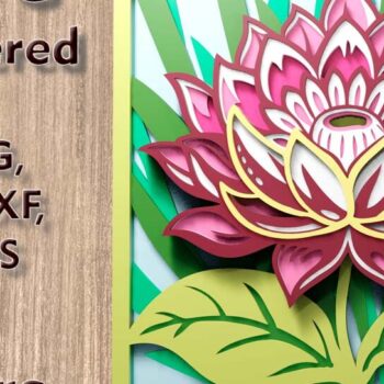 Intra απο ξύλο plywood  Χρώμα wenge 3mm-4mm πάχος - Αρχεία πολλαπλών επιπέδων Exotic Flower 3D Δίασταση 250x250 cm INTRAFABR-72165206 - Image 1