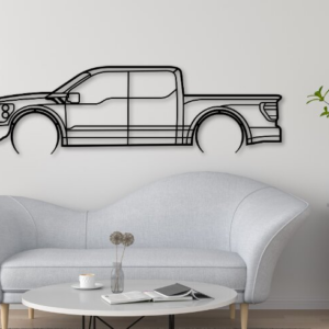 Intra απο ξύλο plywood  Χρώμα wenge 3mm-4mm πάχος - F150 Car Silhouette Dxf Δίασταση 20x20 cm INTRAFABR-98651398