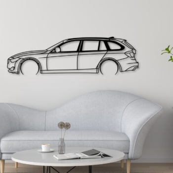 Intra απο ξύλο plywood  Χρώμα wenge 3mm-4mm πάχος - F31 Car Silhouette Dxf Δίασταση 20x20 cm INTRAFABR-98651410 - Image 1