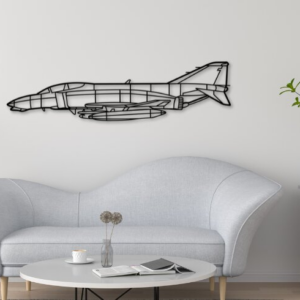 Intra απο ξύλο plywood  Χρώμα wenge 3mm-4mm πάχος - F4B Phantom Aircraft Silhouett Δίασταση 20x20 cm INTRAFABR-98651431