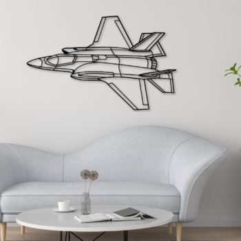 Intra απο ξύλο plywood  Χρώμα wenge 3mm-4mm πάχος - FA-15 Lightning Airplane Dxf Δίασταση 20x20 cm INTRAFABR-76074558 - Image 1