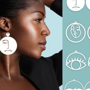 Intra απο ξύλο plywood Χρώμα wenge 3mm-4mm πάχος - Σκουλαρίκια προσώπου Πακέτο Δίασταση 6x6 cm INTRAFABR-79704043 - Image 2