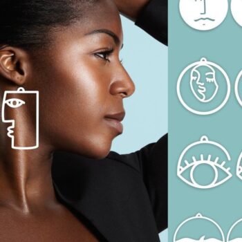 Intra απο ξύλο plywood Χρώμα wenge 3mm-4mm πάχος - Σκουλαρίκια προσώπου Πακέτο Δίασταση 6x6 cm INTRAFABR-79704043 - Image 5