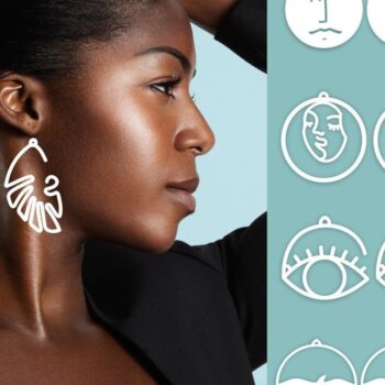 Intra απο ξύλο plywood Χρώμα wenge 3mm-4mm πάχος - Σκουλαρίκια προσώπου Πακέτο Δίασταση 6x6 cm INTRAFABR-79704043 - Image 6