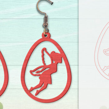 Intra απο ξύλο plywood  Χρώμα wenge 3mm-4mm πάχος - Σκουλαρίκια Fairy Lasercut BNDLES 8 ΣΧΕΔΙΑ Δίασταση 3x3 cm INTRAFABR-123409133 - Image 8