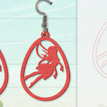 Intra απο ξύλο plywood  Χρώμα wenge 3mm-4mm πάχος - Σκουλαρίκια Fairy Lasercut BNDLES 8 ΣΧΕΔΙΑ Δίασταση 3x3 cm INTRAFABR-123409133 - Image 9