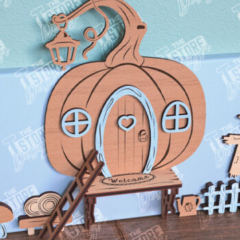 Intra απο ξύλο plywood Χρώμα wenge 3mm-4mm πάχος - Fairy Garden Door Design Δίασταση 30x20 cm INTRAFABR-94261722 - Image 1