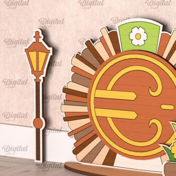 Intra απο ξύλο plywood  Χρώμα wenge 3mm-4mm πάχος - Δέσμη κοπής με λέιζερ Fairy Garden Doors Δίασταση 30x20 cm INTRAFABR-67897613 - Image 4