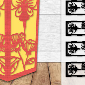 Intra απο ξύλο plywood  Χρώμα wenge 3mm-4mm πάχος - Fairy Lamp Lasercut Δίασταση 20x20 cm INTRAFABR-88133097