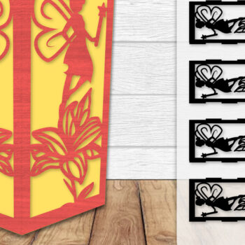 Intra απο ξύλο plywood Χρώμα wenge 3mm-4mm πάχος - Φωτιστικό Fairy Lasercut BNDLES 8 ΣΧΕΔΙΑ Δίασταση 20x20 cm INTRAFABR-88132720 - Image 6