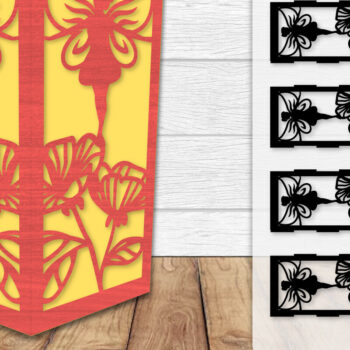 Intra απο ξύλο plywood Χρώμα wenge 3mm-4mm πάχος - Φωτιστικό Fairy Lasercut BNDLES 8 ΣΧΕΔΙΑ Δίασταση 20x20 cm INTRAFABR-88132720 - Image 7