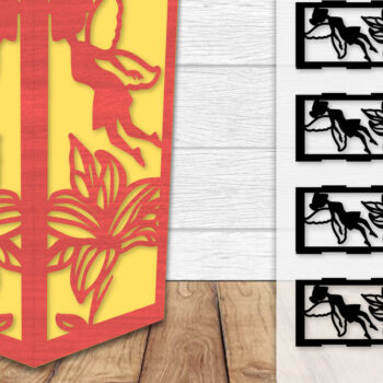 Intra απο ξύλο plywood Χρώμα wenge 3mm-4mm πάχος - Φωτιστικό Fairy Lasercut BNDLES 8 ΣΧΕΔΙΑ Δίασταση 20x20 cm INTRAFABR-88132720 - Image 8