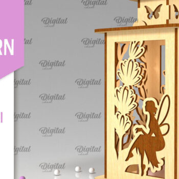 Intra απο ξύλο plywood  Χρώμα wenge 3mm-4mm πάχος - Fairy LaserCut. Fairy Design Δίασταση 30x20 cm INTRAFABR-88133211 - Image 1