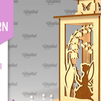 Intra απο ξύλο plywood  Χρώμα wenge 3mm-4mm πάχος - Fairy LaserCut. Fairy Design Δίασταση 30x20 cm INTRAFABR-88133233 - Image 1