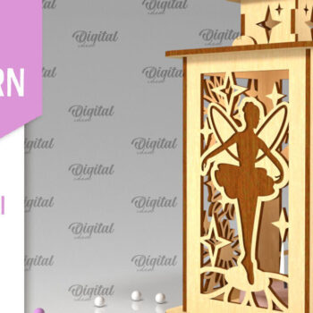 Intra απο ξύλο plywood  Χρώμα wenge 3mm-4mm πάχος - Fairy LaserCut. Fairy Design Δίασταση 30x20 cm INTRAFABR-88132764 - Image 1