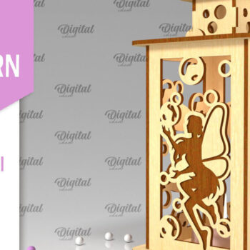 Intra απο ξύλο plywood  Χρώμα wenge 3mm-4mm πάχος - Fairy LaserCut. Fairy Design Δίασταση 30x20 cm INTRAFABR-88132796 - Image 1