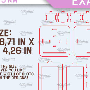 Intra απο ξύλο plywood  Χρώμα wenge 3mm-4mm πάχος - Fairy LaserCut. Fairy Design Δίασταση 30x20 cm INTRAFABR-88132812 - Image 2