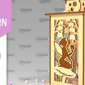 Intra απο ξύλο plywood  Χρώμα wenge 3mm-4mm πάχος - Fairy LaserCut. Fairy Design Δίασταση 30x20 cm INTRAFABR-88132827